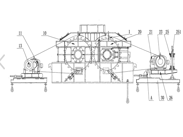 雙齒輥破碎機圖紙